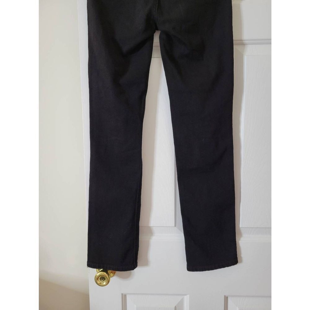 Re/Done Originals 80s Slim Straight in Jet Black 25 - Picture 7 of 11